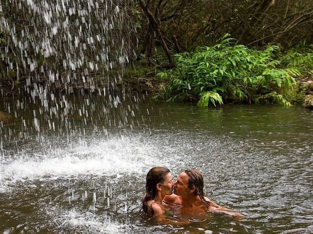 Passeio na cachoeira