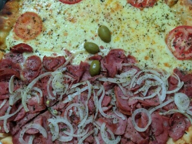 Pizza dividida