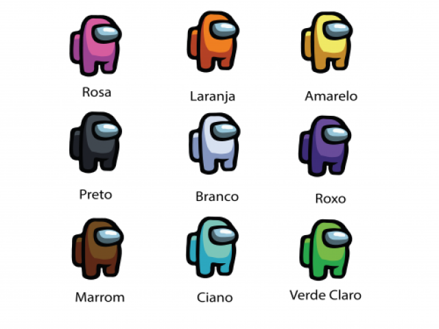 Qual cor do Among Us você usaria?