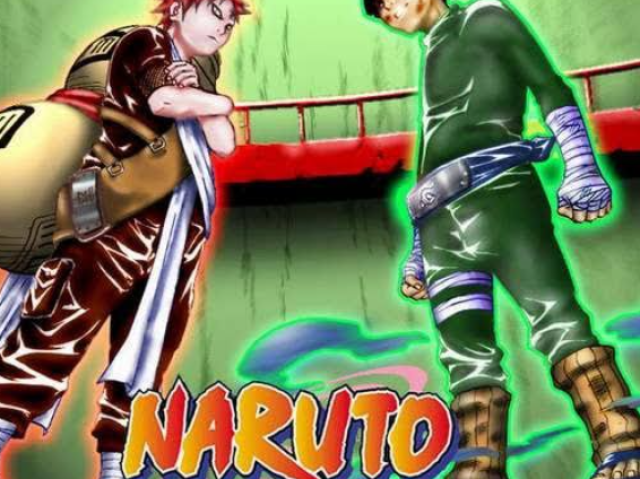 Gaara vs rock Lee