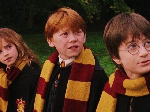 Harry, Hermione e Ron