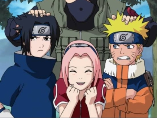 Sasuke, Sakura e Naruto