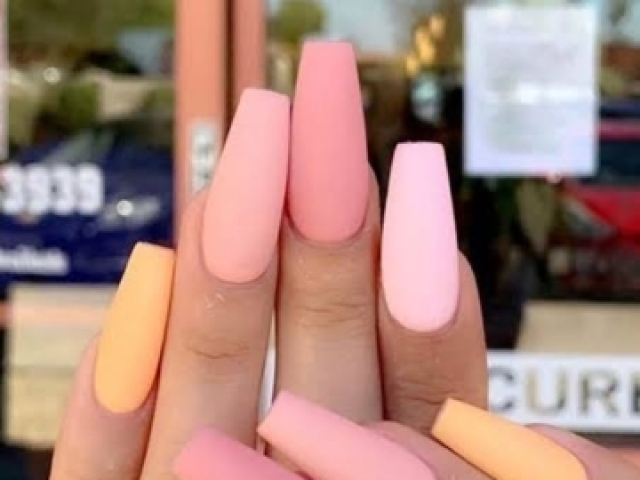 Unhas cores quentes pastel🖐🤝