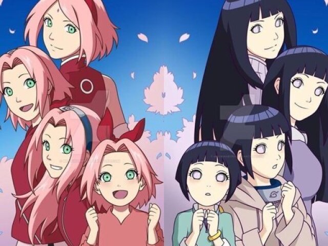 Você parece mais com a Sakura ou a Hinata?