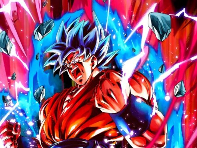 Super saiyajin Blue com kaioken20x aumentado