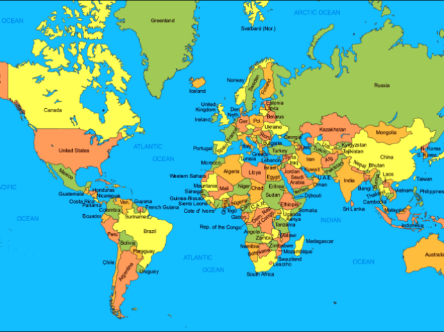 Acerte o país pelo Mapa