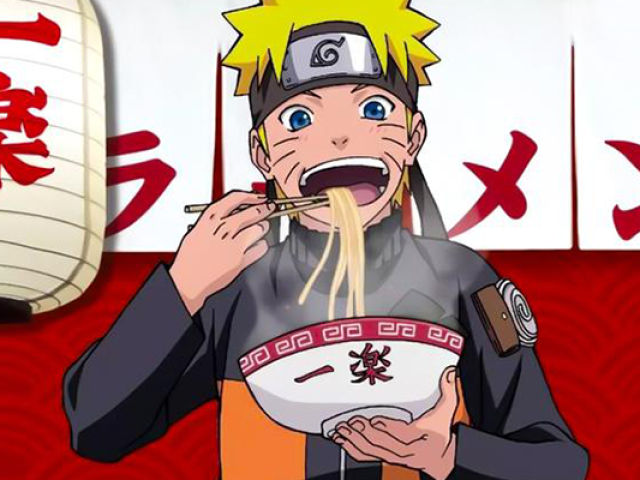 Comer lámen com o Naruto