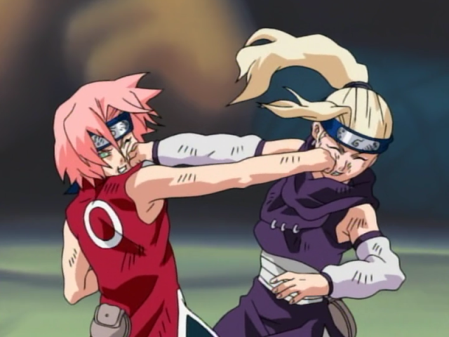 8. Ino contra Sakura