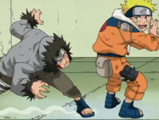 Kiba contra Naruto