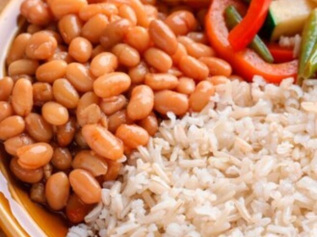 Arroz e feijão