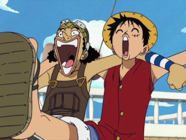 usopp, melhor amigo dele...