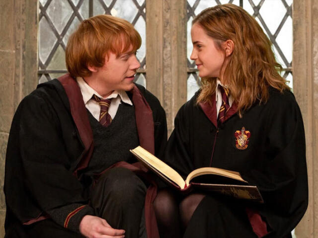 Ron com Hermione