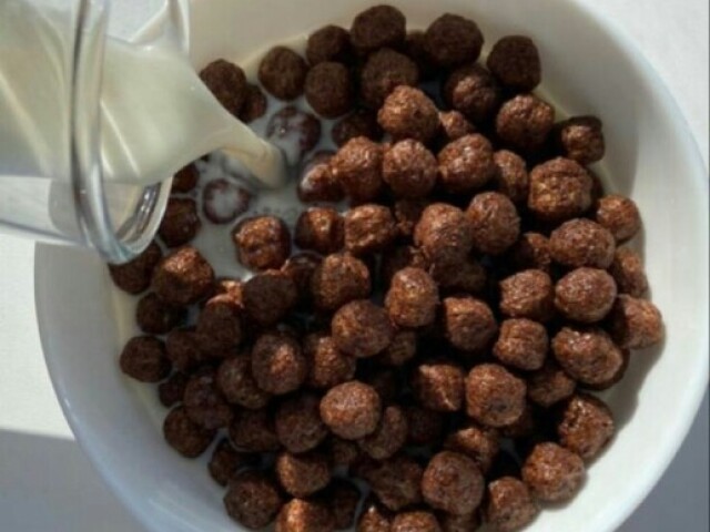 Cereal com leite