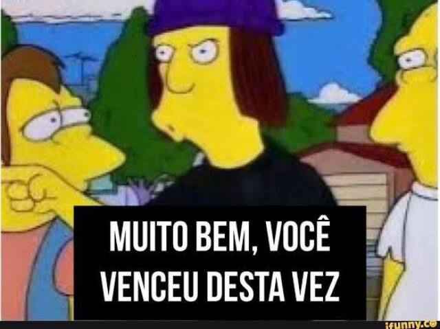 Você venceu!!!!