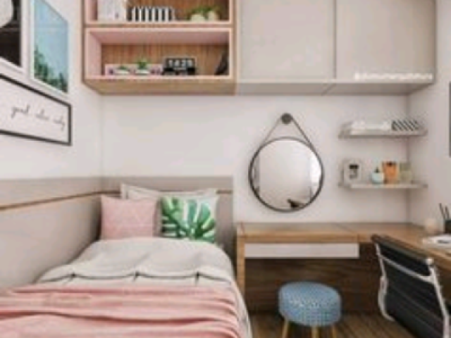 Um quarto q mostra q vc é feminina e ele é um quarto simples