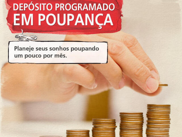 Faça uma poupança programada