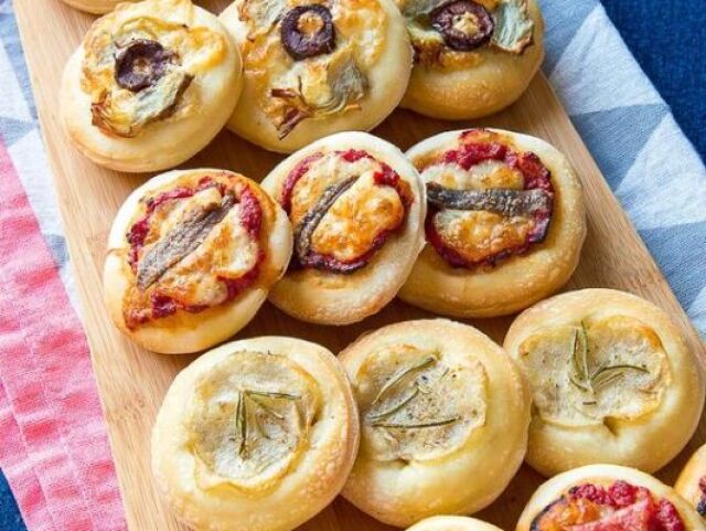 mini pizzas para todos!