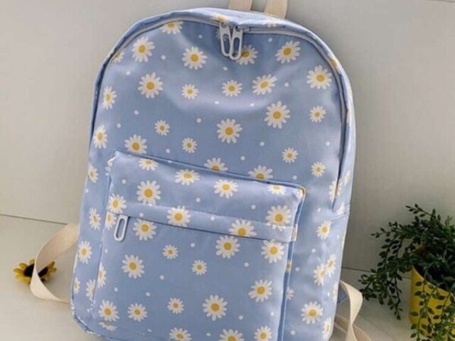 mochila de florzinha