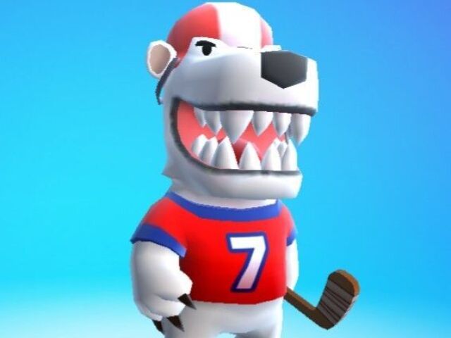 Urso polar jogador de Hóquei