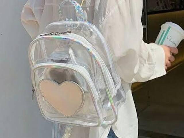 Mochila transparente 😌