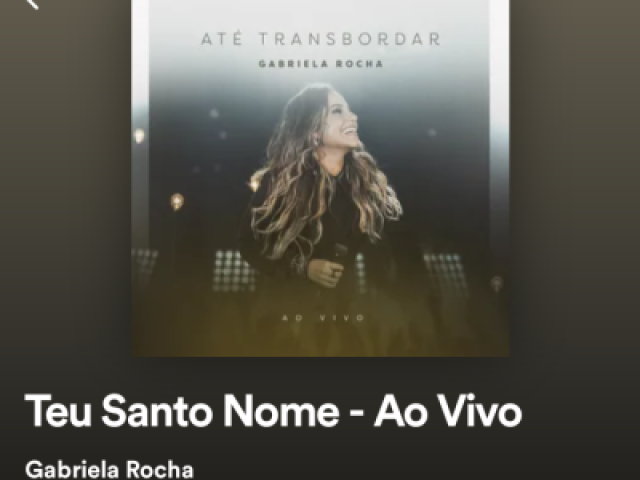 Teu Santo Nome- Gabriela Rocha