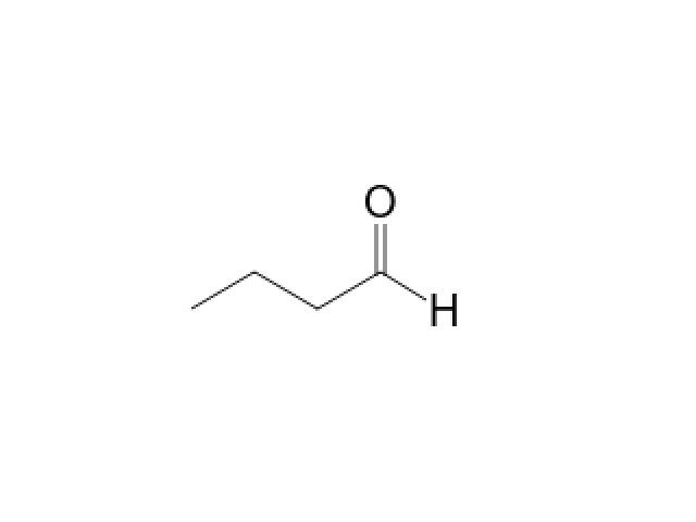 O butanal é um aldeído e apresenta a carbonila (C = O) na extremidade.