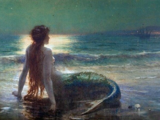 Eu tenho uma grande calda, sei nadar muito bem, sou metade peixes e metade corpo humano, e vivo no fundo do oceano 🧜🏻♀️🌊🐙🧜🏻♂️
