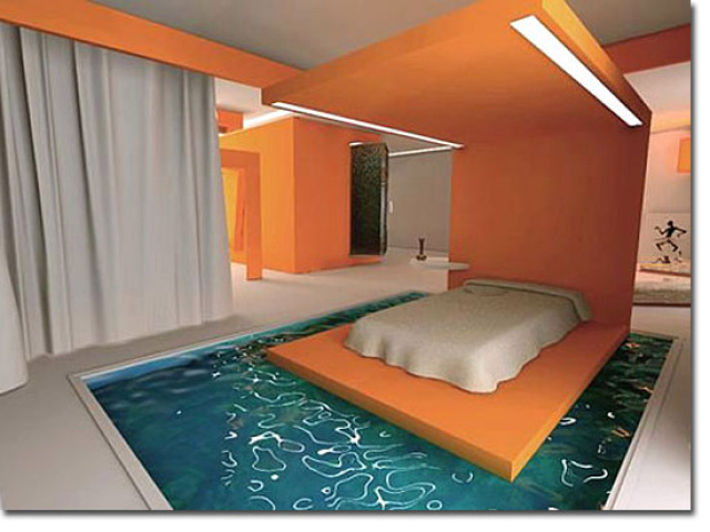 Oxe, cama com piscina?!