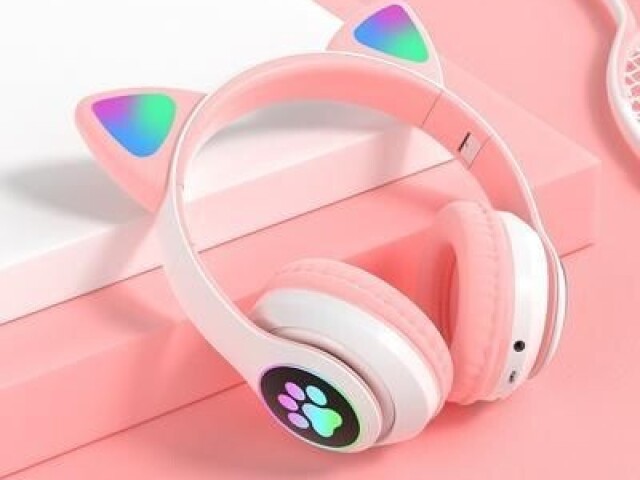 Headphone de gatinho via bluetooth