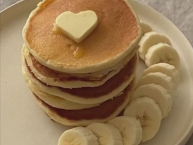 Panqueca americana com banana 🥞