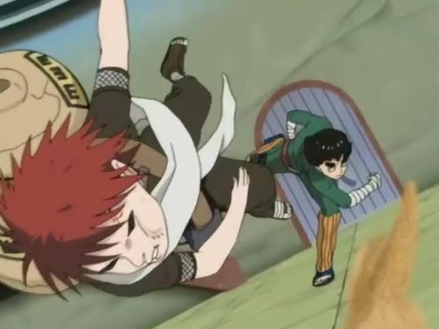 rock lee vs gaara