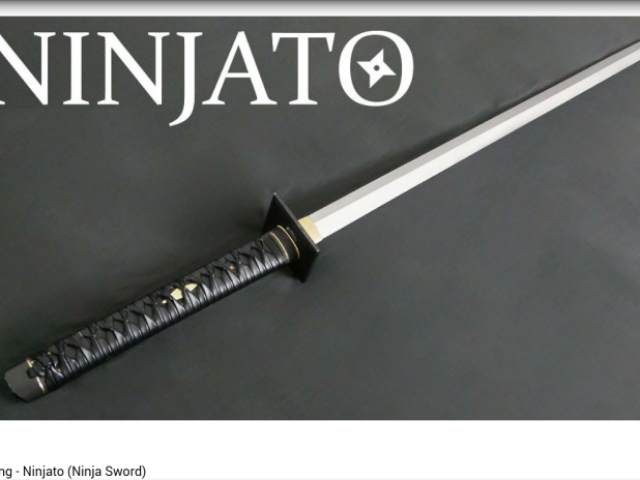 Ninjato 
Totalmente reta