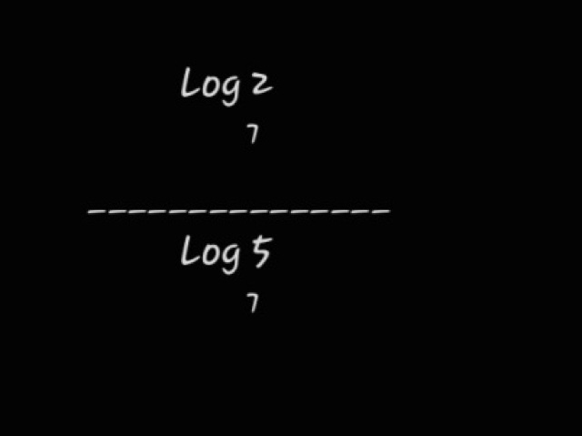 Log 2 de base 7 se torna log 5 de base 7