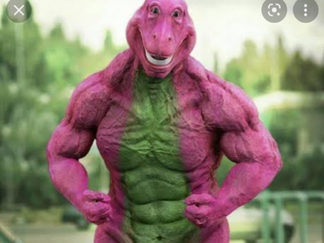 Barney bombado medonho