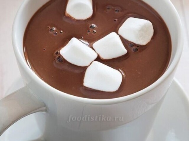 Chocolate quente com marshmellow 🌨