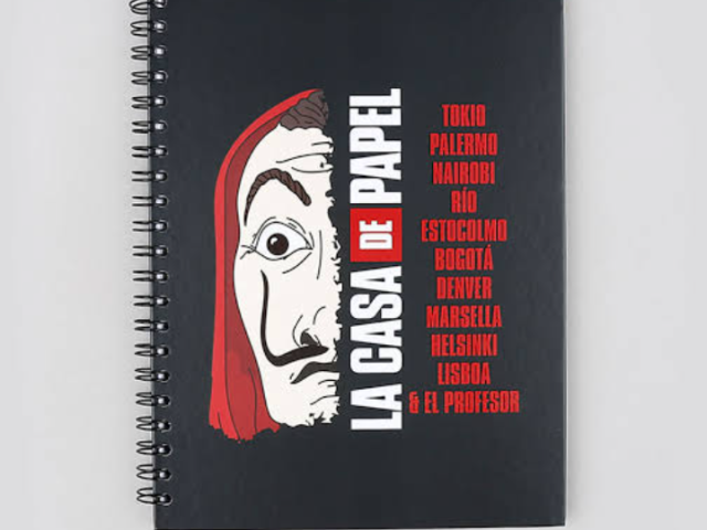 Caderno do La Casa De Papel