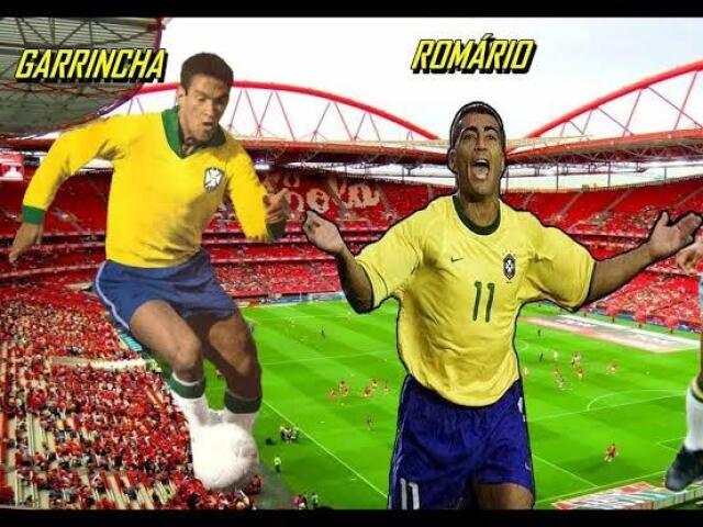 Garrincha e Romario