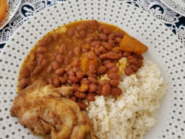 Feijão,arroz e frango 😋❤