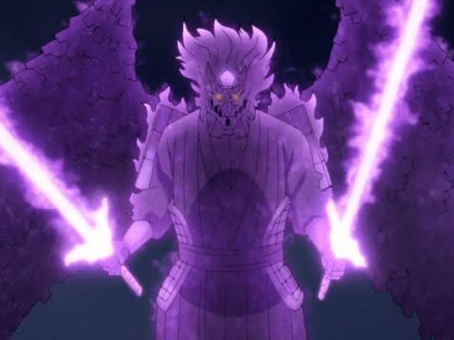 Susano'o (Tendo Duas Habilidadea Em Dois Sharinagans De Seus Dois Olhos Faz Você Ter Capacidade De Invocar Uma Humanóide Gigante De Chakra Em Sua Volta)