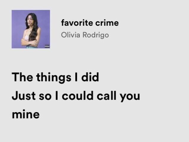 Favorite crime