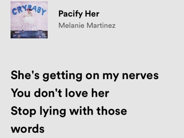 Pacify her