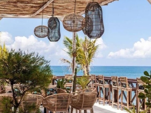 Restaurante na praia