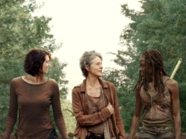 Maggie, Michonne, e Carol