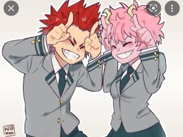 Ashido e Kirishima.