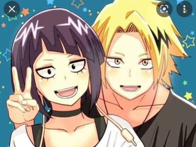 Jirou e Kaminari.