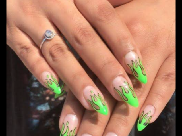 Unhas de fogo verde?gostei