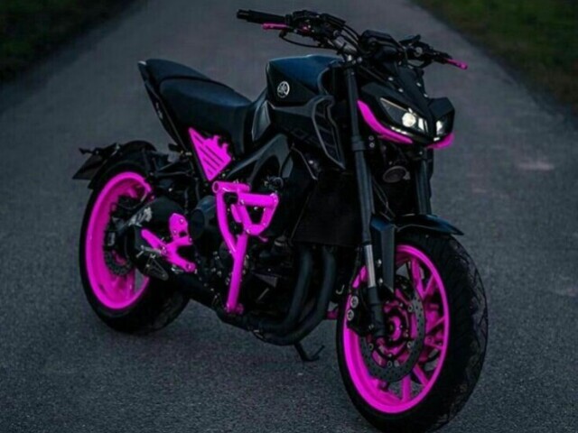 moto cor magenta😍