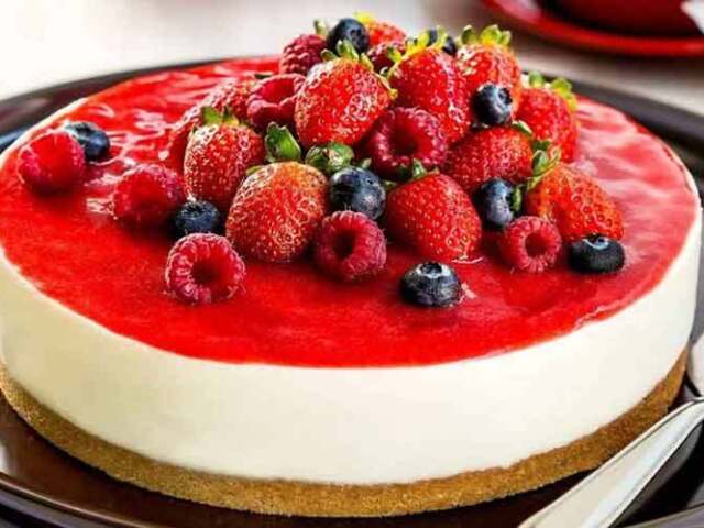 Cheesecake de frutos vermelhos ou outros