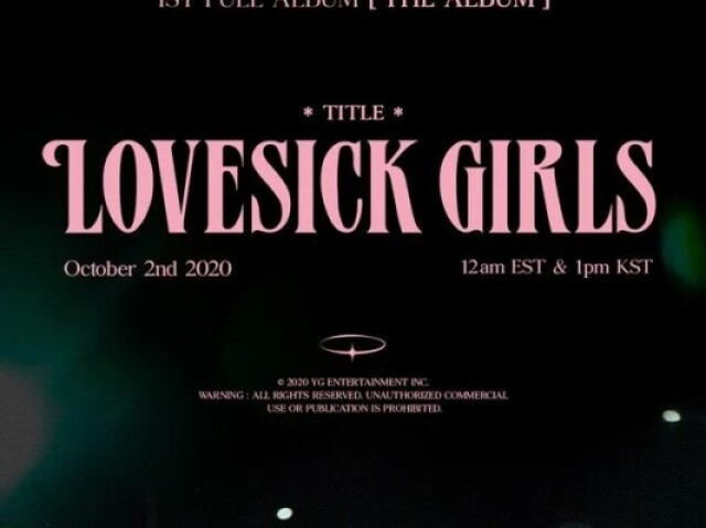 blackpink lovesick girls