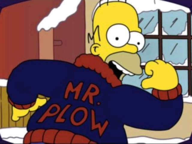 Homer Escavadeira, um Homem da Neve (T4E9).